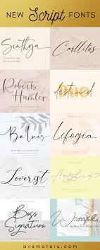 10 New Hot Script Fonts Script Fonts Cursive Fonts Calligraphy Fonts