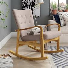 Brayden Studio Welke Rocking Chair Reviews Wayfair Grey solid beech wood rocking chair.+100s items furniture on ebay,kent showroom.