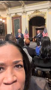 President of the United States, Joe Biden, stopped by our White House  meeting to encourage us to keep pushing and working toward social and  economic justice.