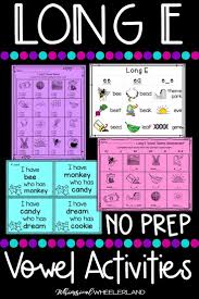 Long E Vowel Team Activities No Prep Phonics Long Vowel Word Work Printables Vowel Teams Worksheets Teaching Helpers Phonics Activities