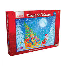 Nu mai aveti rabdare si vreti sa stiti exact momentul in care mos craciun se va opri la casa voastra? Puzzle Noriel Colectia De Craciun Mos Craciun A Pornit La Drum 240 Piese Noriel