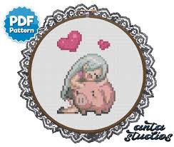 Anime cross stitch patterns free download. Seven Deadly Sins Nanatsu No Taizai Elizabeth And Hawk Cute Etsy Fuse Bead Patterns Cross Stitch Patterns Cross Stitch