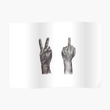 Start your search now and free your phone Middle Finger Posters Redbubble