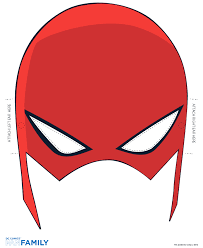 Mask 2 Of 3 Http Www Dccomics Com Blog 2014 07 09 Printable Flash Mask Antifaz Superheroes Mascaras De Super Heroe Imprimir Sobres