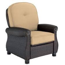 La Z Boy Outdoor Breckenridge Brown Wicker Metal Spring Motion Recliner Chair S With Natural Sand Sunbrella Cushioned Seat Lowes Com Brown Wicker Patio Furniture Wicker Patio Furniture Outdoor Recliner