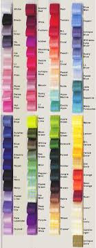 Color Chart Ribbons