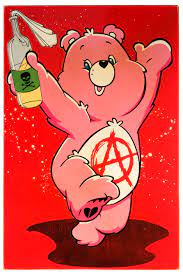 I Don T Care Bear Trippy Cartoon Trippy Drawings Bear Wallpaper