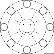 Mandala Sonne Für Kinder Zum Kostenlosen Ausdrucken