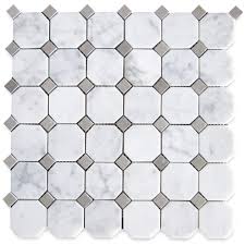 Suitable for both indoor and outdoor applications, like pool. Stone Center Online Carrara White Marble 2 Inch Octagon Mosaic Tile W Gray Dots Polished For Kitchen Backsplash Bathroom Flooring Shower Surround Dining Room Entryway Corrido Spa 1 Sheet Amazon Com Industrial Scientific