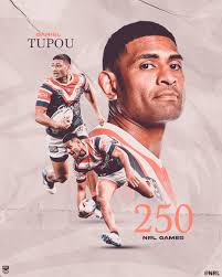 Daniel Tupou is set to play his 250th NRL game today! 👏