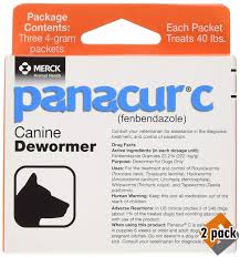 Panacur C Canine Dewormer Net Wt 12 Grams Package Contents Three 4 Gram Packets