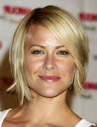 The face flattering short to medium length hairstyle with bangs will befit you most pleasantly. Photo Gallery Of Short Haircuts For Fine Hair And Square Face Chin Length Hair Short Hair Styles For Round Faces Medium Hair Styles