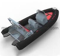 Rhib 6m Hypalon Semi-Rigid Inflatable Deep V Aluminum Hull Rib Boats 6  Meter with Sundeck