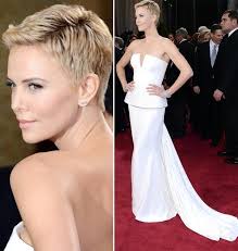 2013 Oscars Fashion: Charlize Theron Dior White Dress