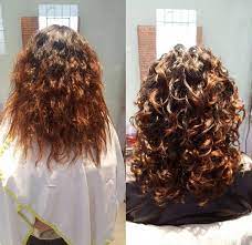 A Devacut Transformation At Devachan Culver City Ashley Ebleck Maintained Her Client S Length B Curly Hair Styles Curly Hair Styles Naturally Curly Hair Tips