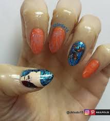 J in cursive on nails. I Swim With The Fishes Nail Art By Chleda15 Nailpolis Museum Of Nail Art