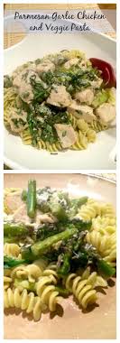 Stir in cooked pasta and chicken and squeeze fresh lemon juice (from the half lemon) over the mixture. Parmesan Garlic Chicken And Veggie Pasta Cupcakes Kale Chips
