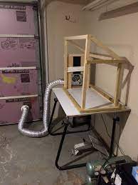 Garage Airbrush Paint Booth Exhaust Fan Flex House Adapter Diy Paint Booth Air Brush Painting Airbrush Spray Booth