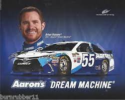 The final race of nascar's opening round of the chase for the sprint cup championship playoff provided some interesting drama sunday at dover drivers qualify for the chase for the sprint cup playoffs automatically by winning a race during the regular season. 2015 Brian Vickers Aaron S Dream Machine 55 Nascar Sprint Cup Postcard Ebay