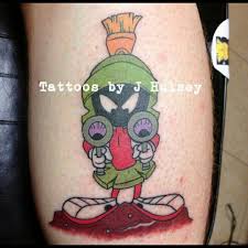 Marvin the martian is an extraterrestrial character from warner bros.' looney tunes and merrie melodies cartoons. Tattoos Forever Marvin The Martian The Martian Tattoos