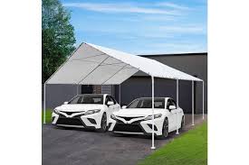 The pipe you need for these should measure 1 3/8 on the outside of the this combo kit can be used to build 10'x20' carport canopy frame which is ideal for for temporary. Dick Smith Carports 6m X6m Carport Kits Gazebo Canopy Tent Cover Metal Garden Shed White Home Garden Yard Garden Outdoor Living Garden Structures Shade Sheds Summerhouses Carports