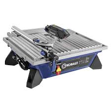 My contractor table saw came with a stamped steel fence. Kobalt 7 In Wet Dry Tabletop Tile Saw Rental Valkyrie Rental