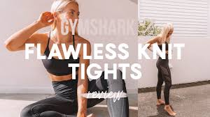 Gymshark flawless knit review + squat test | circuit workout. New Gymshark Flawless Knit Tights Review Castlover