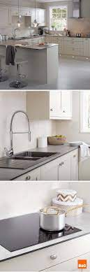 Grey kitchens with wooden worktops b and q bathrooms fitting. Super Slim Soft Grey Slate Kitchen Worktops Teamed With Classic Cream Cabinets Provide A Sophisticated Edge Fo Home Kitchens Kitchen Inspirations Slate Kitchen