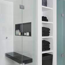 Check spelling or type a new query. Built In Storage Tons Of Shower Space And A Jet Black Shower Bench Be Still Our Hearts Jodie Rosen De Trendy Bathroom Shower Remodel Shower Bench Built In