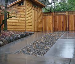 We recently expanded our rv parking at one site and would love some new ways of thinking regarding painting the lines or marking the gravel somehow. Drainage Ditch Home Design Ideas Pictures Remodel And Decor Driveway Design Driveway Landscaping Pergola Attached To House