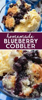 Bisquick Blueberry Cobbler Recipe Easy Homemade Blueberry Cobbler Recipe Cobbler Recipes Cobbler Recipes Easy