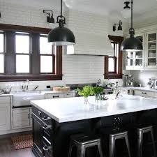 Instead of a standard 3 x 6″ subway tile, the three of us chose this smaller 2 x 4″ tile which arrived in a sheet that proved to be a much better scale for the distance (if you are not near a lowe's, wayfair's got the same appearance. 5 Fresh Takes On The Classic Subway Tile Kitchen Backsplash