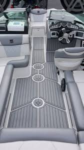 We provide the highest quality closed cell marine flooring in the business. Grey With Teak Lines In A Mastercraft Nonskid Antistain Marineflooring Aquamarinedeck Boat Upholstery Decking Material Marine Flooring