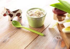 Moins De 15 Min Pour Preparer Un Delicieux Dejeuner A Bebe Puree De Poireaux Pommes De Terre Et Veau R Recette Bebe 6 Mois Recette Bebe Recette Puree Bebe
