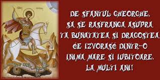 De Sfantul Gheorghe La Multi Ani Book Cover Holidays And Events Good Morning