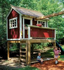 How many little girls and boys would love to have their own little playhouse, dollhouse or fort located in the backyard? Backyard Playhouse Woodworking Project Woodsmith Plans