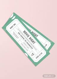 Raffle Movie Ticket Template Word Psd Indesign Apple Pages Publisher Illustrator Movie Ticket Template Movie Tickets Ticket Template