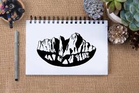 Mt Whitney California Ii Royalty Free Vector Clip Art Clip Art Mountain Art California Mountains