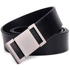 Shengjf Belt Cintura Da Uomo In Pelle Con Cinturino In Pelle Con Fibbia In Pelle Nera Fibbia Resistente E Robusta Cucitura Size 125cm In 2020 Accessories Buckle Belt
