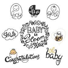 Choose from 25 of the cutest baby shower printables offered for free download. Baby Shower Word Art Overlays Word Art Overlays Mockaroon