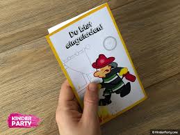 Damit sollte der kindergeburtstag feuerwehr kein problem werden. Feuerwehr Einladung Fur Mottoparty Ausdrucken Vorlage