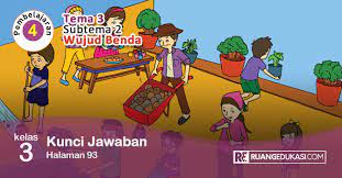 Kunci jawaban soal tema 3 benda di sekitarku kelas 3 sd/mi subtema 2 wujud benda, tepatnya pada materi pembelajaran 5 di buku tematik siswa contohnya adalah awan dan asap. Kunci Jawaban Tema 3 Kelas 3 Halaman 93 Buku Tematik Kurikulum 2013 Ruang Edukasi