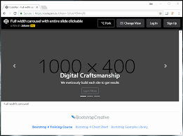 · bootstrap 4 carousel by kudratullah this is an amazing, free, fully customizable bootstrap 4 carousel template developed by a codepen user with the username 'kudratullah'. Bootstrap 4 Carousel Vertical Scroll Bar Displayed When Full Width Images Transition Chrome Issue 24951 Twbs Bootstrap Github
