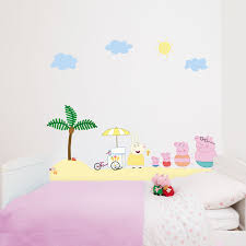Window sticker aquarium window film window tattoo glass sticker window art window décor window decoration window picture dimensions: Peppa Pig And Family On Holiday Wall Stickers Pack Stickerscape Uk