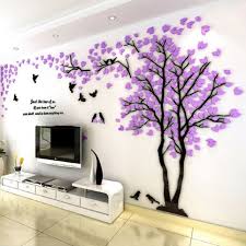 Wholesale Small Lovers Tree 3d Wall Sticker Artistical Wall Stickers For Family Living Room Bedroom Wall Decoration Right Version From China