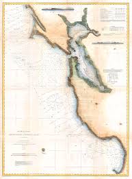 1866 U S Coast Survey Chart Or Map Of San Francisco Bay