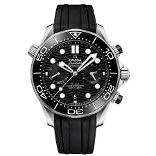 Master co‑axial chronometer 38.5 mm. Omega Seamaster Diver 300m Master Chronograph In Schwarz