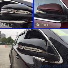 Abs Chrome Rear View Side Mirror Cover Trims For Toyota Highlander 2014 2016 Toyota Highlander Side Mirror Toyota
