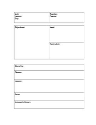 Printable Physical Education Lesson Plan Page Vocabulary Graphic Organizer Physical Education Lessons Physical Education Lesson Plans