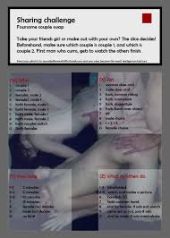 Sharing challenge, foursome couple swap - Fap Roulette